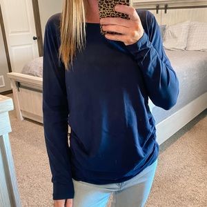 Luvma Belly Navy Blue Long Sleeve Tee Size Small